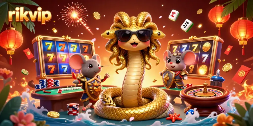 Join the excitement at rikvip: spinning slots, poker, and roulette in a vibrant casino scene.