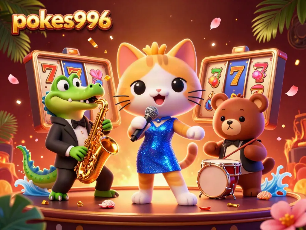 Engaged players enjoying exciting pokies996 spins and promotions in a vibrant casino atmosphere.