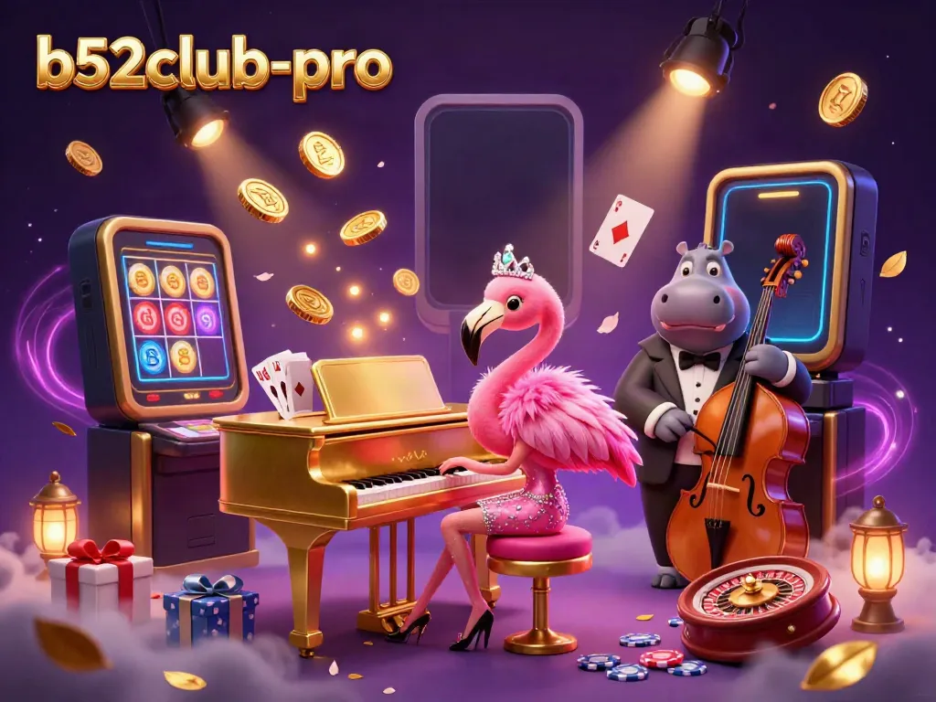 Experience thrilling action at b52club-pro with a lively casino scene featuring colorful game elements.