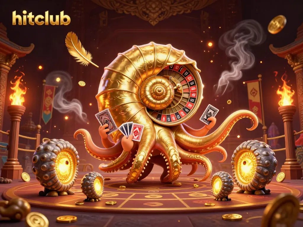 Experience the thrill of hitclub casino with an ancient giant nautilus, dynamic gambling elements and glowing treasures.