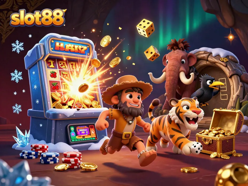 Meriahkan pengalaman bermain slot88 dengan kasino prasejarah dan makhluk kartun yang menghibur.