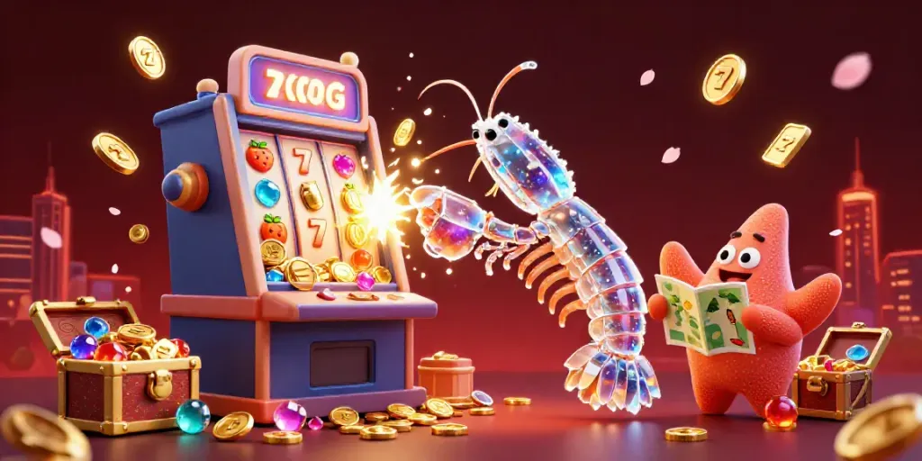 Win big with nổ hũ as the colorful slot machine explodes with coins and gems.
