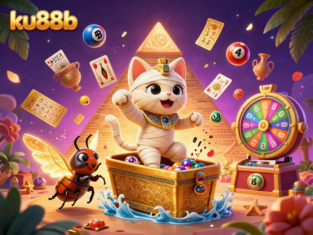Engage in vibrant gaming excitement at ku88b with dynamic lottery elements and thrilling casino visuals.