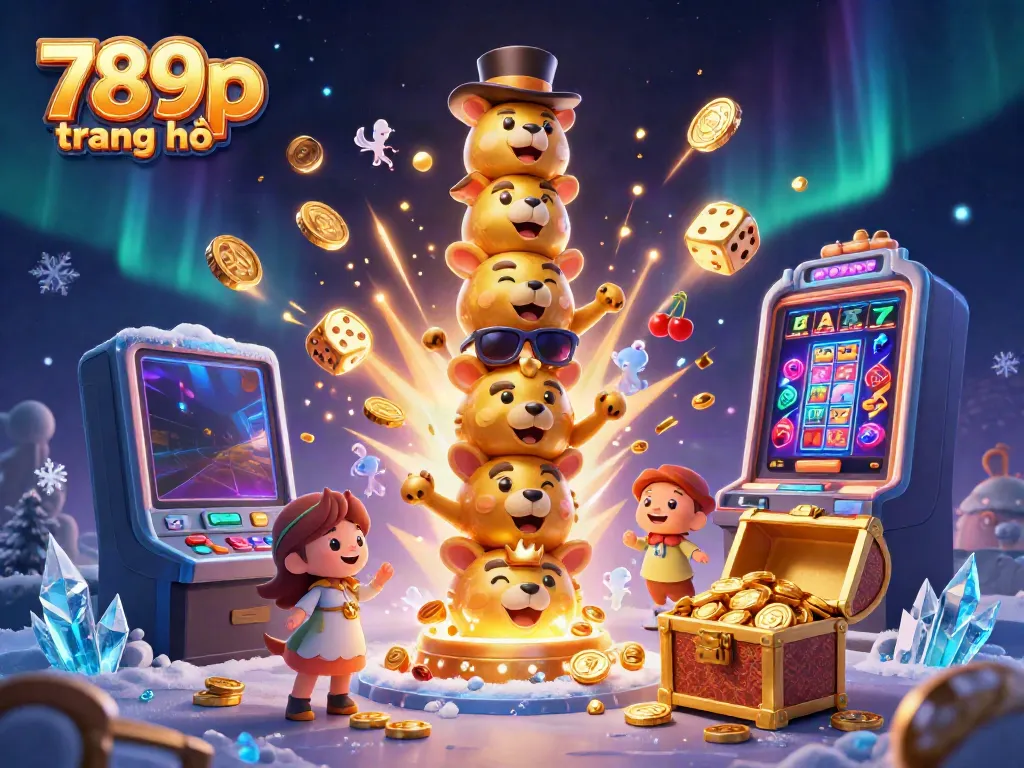 Experience the excitement of 789p trang chủ with vibrant gaming elements and a totem pole illustration.