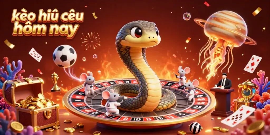 Experience kèo nhà cái hôm nay in a vibrant sports betting scene with dynamic characters and rich details.