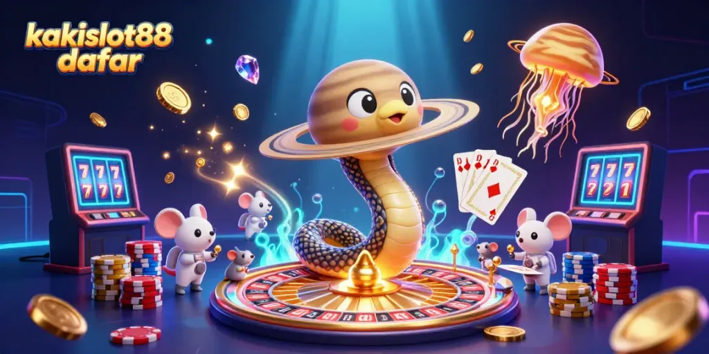 Tampilkan permainan seru di kakislot88 daftar dengan ilustrasi kasino 3D yang mendebarkan.