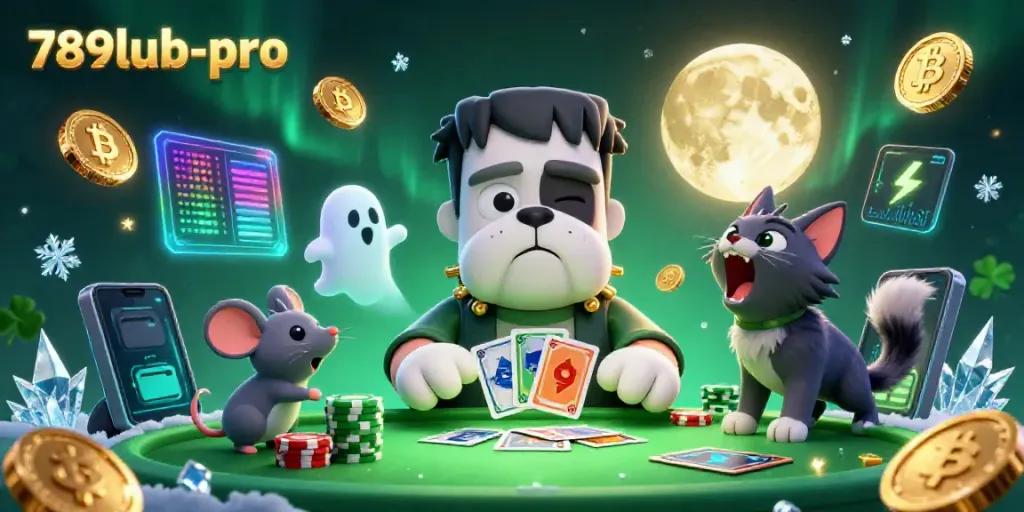 Engage with the unique 789lub-pro gaming scene filled with exciting characters and vibrant crypto elements.