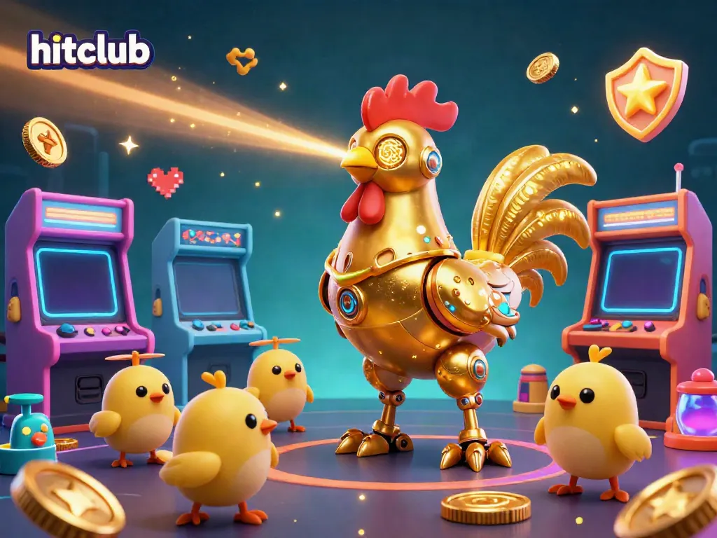Experience hitclub's vibrant gaming world with animated characters and immersive casino elements.