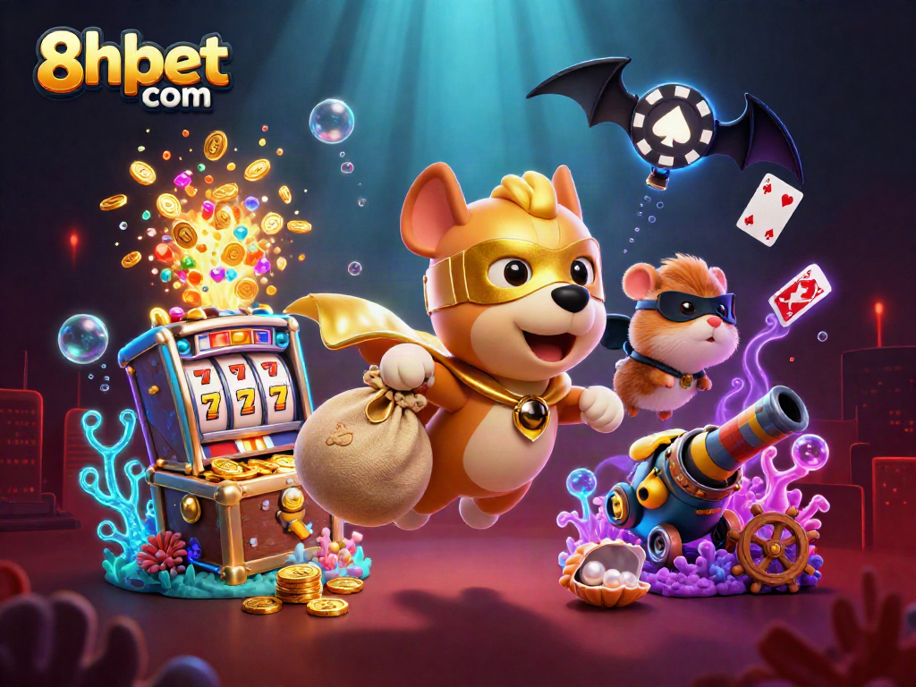 Experience the thrill of 8xbet com with exciting casino adventures, featuring a superhero dog and treasures!